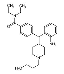 4-[(2-aminophenyl)(1-butylipperidin-4-ylidene)methyl]-N,N,-diethylbenzamide CAS:798549-93-6 manufacturer & supplier