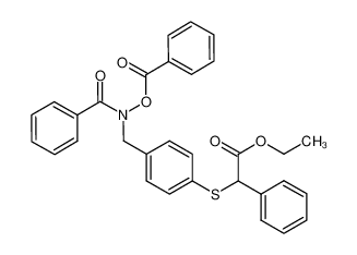 {4-[(benzoyl-benzoyloxy-amino)-methyl]-phenylsulfanyl}-phenyl-acetic acid ethyl ester CAS:798555-84-7 manufacturer & supplier