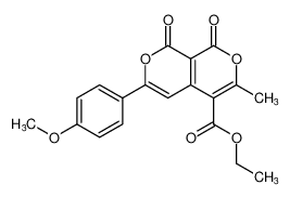 ethyl 6-(4-methoxyphenyl)-3-methyl-1,8-dioxo-1H,8H-pyrano[3,4-c]pyran-4-carboxylate CAS:798558-13-1 manufacturer & supplier