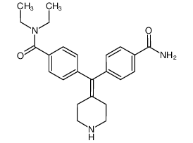 4-[[4-[(diethylamino)carbonyl]phenyl]-4-piperidinylidememethyl]benzamide CAS:798559-69-0 manufacturer & supplier