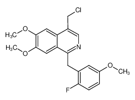 4-chloromethyl-1-(2-fluoro-5-methoxy-benzyl)-6,7-dimethoxy-isoquinoline CAS:798563-56-1 manufacturer & supplier