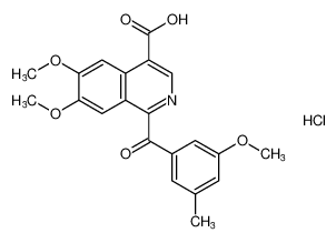 6,7-dimethoxy-1-(3-methoxy-5-methylbenzoyl)isoquinoline-4-carboxylic acid hydrochloride CAS:798566-24-2 manufacturer & supplier