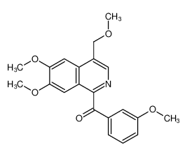 (6,7-dimethoxy-4-(methoxymethyl)isoquinolin-1-yl)(3-methoxyphenyl)methanone CAS:798566-39-9 manufacturer & supplier