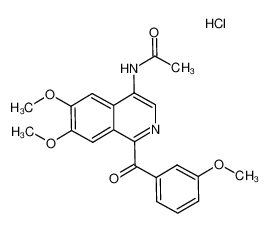 N-[6,7-dimethoxy-1-(3-methoxy-benzoyl)-isoquinolin-4-yl]-acetamide hydrochloride CAS:798566-53-7 manufacturer & supplier