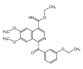 ethyl 1-(3-ethoxybenzoyl)-6,7-dimethoxyisoquinoline-4-carbimidate CAS:798566-69-5 manufacturer & supplier