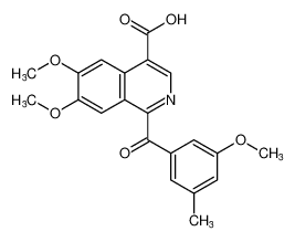 6,7-dimethoxy-1-(3-methoxy-5-methylbenzoyl)isoquinoline-4-carboxylic acid CAS:798566-71-9 manufacturer & supplier