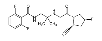 N-(2-((2-((2S,4S)-2-cyano-4-fluoropyrrolidin-1-yl)-2-oxoethyl)amino)-2-methylpropyl)-2,6-difluorobenzamide CAS:798572-27-7 manufacturer & supplier