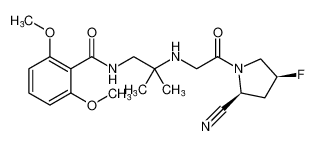 N-(2-((2-((2S,4S)-2-cyano-4-fluoropyrrolidin-1-yl)-2-oxoethyl)amino)-2-methylpropyl)-2,6-dimethoxybenzamide CAS:798572-28-8 manufacturer & supplier