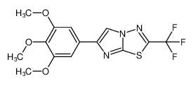 2-(trifluoromethyl)-6-(3,4,5-trimethoxyphenyl)imidazo[2,1-b][1,3,4]thiadiazole CAS:798573-43-0 manufacturer & supplier