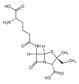 (2S,3S,5R,6R)-6-((S)-5-Amino-5-carboxy-pentanoylamino)-3-ethyl-3-methyl-7-oxo-4-thia-1-aza-bicyclo[3.2.0]heptane-2-carboxylic acid CAS:79866-63-0 manufacturer & supplier