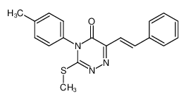 3-(methylthio)-6-styryl-4-(p-tolyl)-1,2,4-triazin-5(4H)-one CAS:79878-01-6 manufacturer & supplier