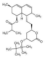 (1S-(1α,3α,7β,8β(2S*,4S*)8aβ))-8-(2-(4-(((1,1-dimethylethyl)dimethylsilyl)oxy)tetrahydro-6-oxo-2H-pyran-2-yl)ethyl)-1,2,3,7,8,8a-hexahydro-3,7-dimethyl-1-naphthalenyl 2-methylpropionate CAS:79902-36-6 manufacturer & supplier