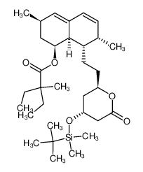 2-Ethyl-2-methyl-butyric acid (1S,3R,7S,8S,8aR)-8-{2-[(2R,4R)-4-(tert-butyl-dimethyl-silanyloxy)-6-oxo-tetrahydro-pyran-2-yl]-ethyl}-3,7-dimethyl-1,2,3,7,8,8a-hexahydro-naphthalen-1-yl ester CAS:79902-56-0 manufacturer & supplier