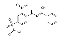 N-[4-(Dichloro-methanesulfonyl)-2-nitro-phenyl]-N'-[1-phenyl-eth-(E)-ylidene]-hydrazine CAS:79903-99-4 manufacturer & supplier