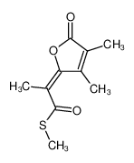 S-methyl (E)-2-(3',4'-dimethyl-5'-oxo-2',5'-dihydrofuran-2'-ylidene)propanethioate CAS:79909-61-8 manufacturer & supplier