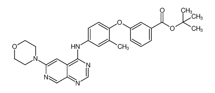 tert-butyl 3-(2-methyl-4-((6-morpholinopyrido[3,4-d]pyrimidin-4-yl)amino)phenoxy)benzoate CAS:799243-11-1 manufacturer & supplier