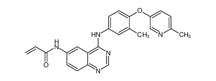 N-(4-((3-methyl-4-((6-methylpyridin-3-yl)oxy)phenyl)amino)quinazolin-6-yl)acrylamide CAS:799244-53-4 manufacturer & supplier