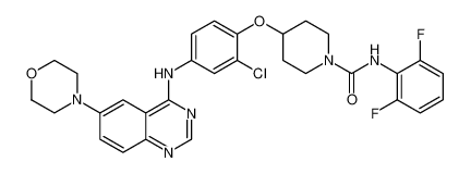 4-(2-chloro-4-((6-morpholinoquinazolin-4-yl)amino)phenoxy)-N-(2,6-difluorophenyl)piperidine-1-carboxamide CAS:799244-80-7 manufacturer & supplier