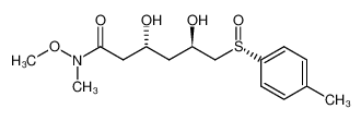 (3R,5R,SS)-N-methoxy-N-methyl-3,5-dihydroxy-6-(p-tolylsulfinyl)hexanamide CAS:799247-43-1 manufacturer & supplier