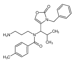 N-(3-aminopropyl)-N-(1-(3-benzyl-2-oxo-2,3-dihydrooxazol-4-yl)-2-methylpropyl)-4-methylbenzamide CAS:799255-18-8 manufacturer & supplier