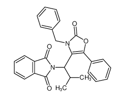 2-(1-(3-benzyl-2-oxo-5-phenyl-2,3-dihydrooxazol-4-yl)-2-methylpropyl)isoindoline-1,3-dione CAS:799255-32-6 manufacturer & supplier