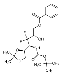 benzoic acid 4-tert-butoxycarbonylamino-4-(2,2-dimethyl[1,3]dioxolanan-4-yl)-3,3-difluoro-2-hydroxybutyl ester CAS:799257-24-2 manufacturer & supplier