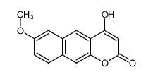 4-hydroxy-7-methoxy-2H-benzo[g]chromene-2-one CAS:799262-14-9 manufacturer & supplier