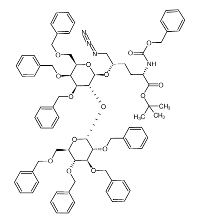 tert-butyl (2S,5S)-6-azido-2-benzyloxycarbonylamino-5-[(2,3,4,6-tetra-O-benzyl-α-D-glucopyranosyl)-(1-)2)-(3,4,6-tri-O-benzyl-β-D-galactopyranosyloxy)]hexanoate CAS:799267-29-1 manufacturer & supplier