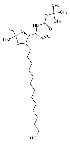 2-[N-(tert-butoxycarbonyl)amino]-3,4-O-isopropylideneoctadecan-1-al CAS:799268-00-1 manufacturer & supplier