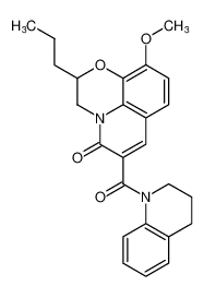 10-methoxy-2-propyl-6-(1,2,3,4-tetrahydroquinoline-1-carbonyl)-2,3-dihydro-5H-[1,4]oxazino[2,3,4-ij]quinolin-5-one CAS:799273-01-1 manufacturer & supplier