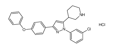 3-(1-(3-chlorophenyl)-3-(4-phenoxyphenyl)-1H-pyrazol-5-yl)piperidine hydrochloride CAS:799279-22-4 manufacturer & supplier