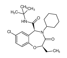 rel-(2R,5S)-N-(tert-butyl)-7-chloro-4-cyclohexyl-2-ethyl-3-oxo-2,3,4,5-tetrahydrobenzo[f][1,4]oxazepine-5-carboxamide CAS:799281-15-5 manufacturer & supplier