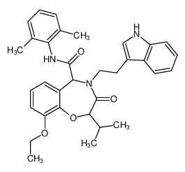 4-(2-(1H-indol-3-yl)ethyl)-N-(2,6-dimethylphenyl)-9-ethoxy-2-isopropyl-3-oxo-2,3,4,5-tetrahydrobenzo[f][1,4]oxazepine-5-carboxamide CAS:799282-98-7 manufacturer & supplier