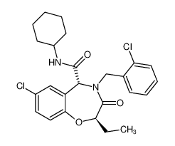 rel-(2R,5R)-7-chloro-4-(2-chlorobenzyl)-N-cyclohexyl-2-ethyl-3-oxo-2,3,4,5-tetrahydrobenzo[f][1,4]oxazepine-5-carboxamide CAS:799283-04-8 manufacturer & supplier