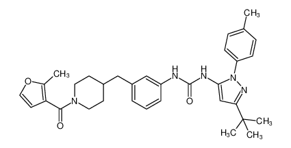 1-(3-(tert-butyl)-1-(p-tolyl)-1H-pyrazol-5-yl)-3-(3-((1-(2-methylfuran-3-carbonyl)piperidin-4-yl)methyl)phenyl)urea CAS:799284-49-4 manufacturer & supplier