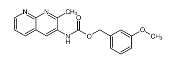 3-methoxybenzyl (2-methyl-1,8-naphthyridin-3-yl)carbamate CAS:799289-26-2 manufacturer & supplier