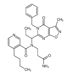 N-(3-amino-3-oxopropyl)-N-(1-(5-benzyl-3-methyl-4-oxo-4,5-dihydroisoxazolo[5,4-d]pyrimidin-6-yl)propyl)-4-butylnicotinamide CAS:799295-31-1 manufacturer & supplier