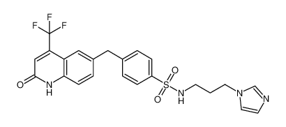 N-(3-(1H-imidazol-1-yl)propyl)-4-((2-oxo-4-(trifluoromethyl)-1,2-dihydroquinolin-6-yl)methyl)benzenesulfonamide CAS:799298-61-6 manufacturer & supplier