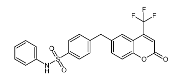 4-((2-oxo-4-(trifluoromethyl)-2H-chromen-6-yl)methyl)-N-phenylbenzenesulfonamide CAS:799299-14-2 manufacturer & supplier