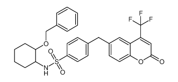 N-(2-(benzyloxy)cyclohexyl)-4-((2-oxo-4-(trifluoromethyl)-2H-chromen-6-yl)methyl)benzenesulfonamide CAS:799300-09-7 manufacturer & supplier