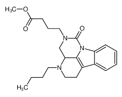 1-oxo-2-(3-methoxycarbonyl-n-propyl)-4-n-butyl-1H-2,3,3a,4,5,6-hexahydro-2,4,10b-triazafluoranthene CAS:79941-78-9 manufacturer & supplier