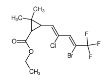 ethyl 3-(2'-chloro-4'-bromo-4'-trifluoromethyl-butadienyl)-2,2-dimethylcyclopropanecarboxylate CAS:79942-59-9 manufacturer & supplier