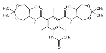 5-acetamido-N1,N3-bis(6-hydroxy-2,2-dimethyl-1,3-dioxepan-5-yl)-2,4,6-triiodoisophthalamide CAS:79944-38-0 manufacturer & supplier