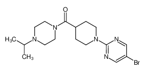 1-isopropyl-4-[1-(5-bromo-pyrimidin-2-yl)-piperidine-4-carbonyl]-piperazine CAS:799557-60-1 manufacturer & supplier