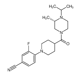 (S)-3-fluoro-4-(4-(4-isopropyl-3-methylpiperazine-1-carbonyl)piperidin-1-yl)benzonitrile CAS:799558-43-3 manufacturer & supplier