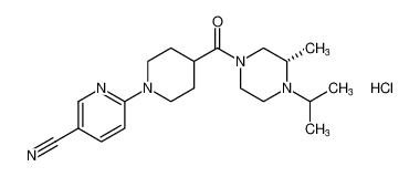 (S)-6-(4-(4-isopropyl-3-methylpiperazine-1-carbonyl)piperidin-1-yl)nicotinonitrile hydrochloride CAS:799558-47-7 manufacturer & supplier