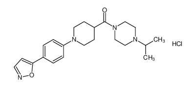 (4-isopropylpiperazin-1-yl)(1-(4-(isoxazol-5-yl)phenyl)piperidin-4-yl)methanone hydrochloride CAS:799558-93-3 manufacturer & supplier