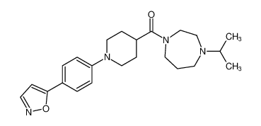 (4-isopropyl-1,4-diazepan-1-yl)(1-(4-(isoxazol-5-yl)phenyl)piperidin-4-yl)methanone CAS:799559-17-4 manufacturer & supplier