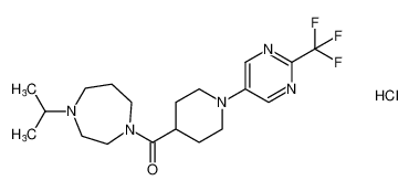 (4-isopropyl-1,4-diazepan-1-yl)(1-(2-(trifluoromethyl)pyrimidin-5-yl)piperidin-4-yl)methanone hydrochloride CAS:799559-56-1 manufacturer & supplier