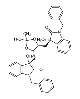 2H-Indol-2-one,3,3'-[[(4S,5S)-2,2-dimethyl-1,3-dioxolane-4,5-diyl]bis(methylene)]bis[1,3-dihydro-3-methyl-1-(phenylmethyl)-, (3R,3'R)- CAS:799561-44-7 manufacturer & supplier